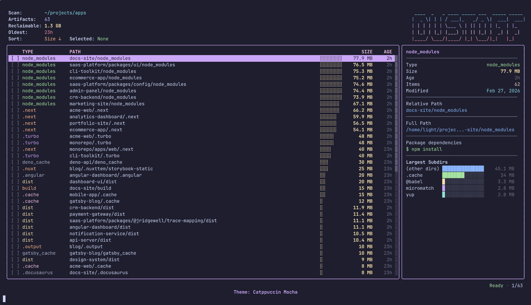 dustoff Catppuccin Mocha theme