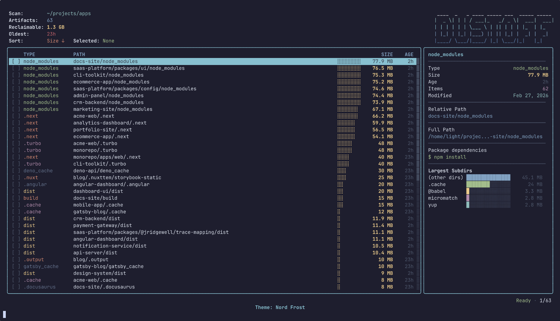 dustoff Nord Frost theme